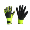 Avertissement Color Mechanic Knit Wrist Nitrile Palm Glove-5054
